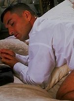 Ferran Griego stoges his fat cock by Kristen Bjorn