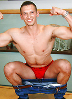 Young & Muscular Straight Lad Clayton Wanks by English Lads