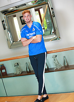 Young Straight Footballer Alfie Shows off his Lean and Toned Body by English Lads
