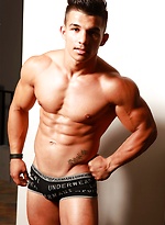 strong muscular guy posing by Male Model