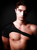 Sam beautiful fashion model posing by Male Model
