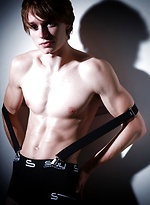 Posing in studio by Male Model
