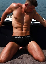 Alex on boat in Vinkeveen by Male Model With Alex Mecum