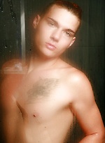 Zack taking shower to cool off by Male Model