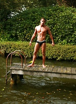 Hugo feeling hot in sun by Male Model