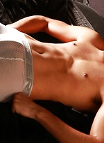 Macc in white tight pants by Male Model