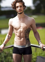 Marco showing his body on balcony by Male Model