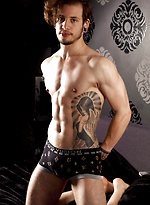 Marco showing his body on balcony by Male Model