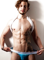Marco showing his body on balcony by Male Model