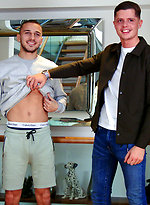 Young Straight & Muscular Stud Logan Wanks his 1st Man & it's Jack's Thick Uncut Cock by English Lads