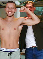 Young Straight & Muscular Stud Logan Wanks his 1st Man & it's Jack's Thick Uncut Cock by English Lads