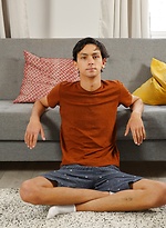 Latino twink Carlos Costa jerking off his beautiful cock. by BF Collection With Carlos Costa