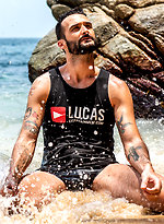 Pietro Siren Bottoms For Paulo Saint On The Beach by Lucas Entetainment