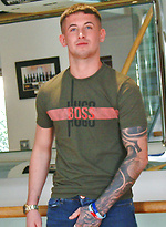 Straight Young Footballer Jack Shows off his Lean Body by English Lads