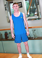 Young Footballer George with Amazing Blue Eyes by English Lads