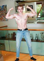 Tall Blond Athlete Drew Shows off his Ripped Body by English Lads