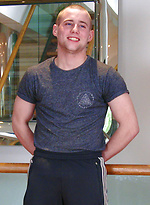 Young Straight Stud Ned Shows off his Muscular Body by English Lads