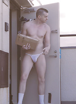 Axel just got a package of new Topped Toys butt plugs, time for a stretch! by Axel Abysse
