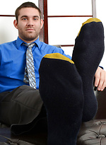 Seth's Dress Socks & Feet by My Friends Feet
