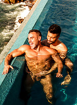 Manuel Skye tops Andrea Suarez poolside by Lucas Entetainment With Manuel Skye,Andrea Suarez