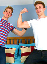 Marc's Photo Shoot - Young Straight Muscular Lad gets his 1st Man Blow Job! by English Lads