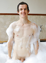 Brad Hunter's horny hot tub shoot by Bentley Race