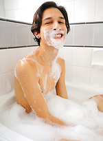 Bath time for Andy Samuel by Bentley Race