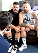 Our sexy mates Zak and Billy together in the Bentley Race studio by Bentley Race
