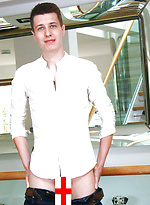 Tall Young & Lean Zack Hanson Wanks his Long Uncut Cock & Pumps his Hole with a Dildo! by English Lads