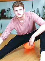 Straight Blond Footballer Archie Wanks his Uncut Cock Wearing his Football Kit & Cums all over Himself! by English Lads