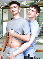Young Straight Pup Charlie gets his 1st Man Suck & it's Naughty Dominic Sucking his Big Uncut Cock! by English Lads