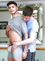 Young Straight Pup Charlie gets his 1st Man Suck & it's Naughty Dominic Sucking his Big Uncut Cock! by English Lads