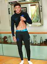 Young Straight Footballer Tyler Shows off his Muscular & Ripped Body & Big Uncut Cock! by English Lads