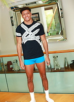 Young Straight Footballer Tyler Shows off his Muscular & Ripped Body & Big Uncut Cock! by English Lads