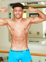 Young Straight Footballer Tyler Shows off his Muscular & Ripped Body & Big Uncut Cock! by English Lads
