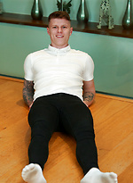 Straight Young Footballer Hayden Shows off his Lean Body & Long Uncut Cock! by English Lads