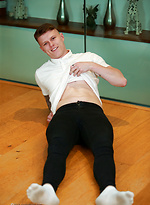 Straight Young Footballer Hayden Shows off his Lean Body & Long Uncut Cock! by English Lads
