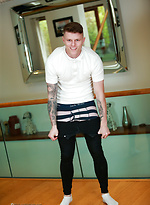 Straight Young Footballer Hayden Shows off his Lean Body & Long Uncut Cock! by English Lads