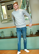 Athletic Young Footballer Danny Shows off his Lean Body by English Lads