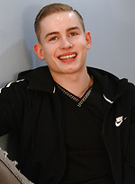Straight Young & Very Hung Carter's 1st Man Wank & he Cum's Bucket Loads! by English Lads