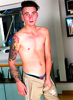 Young Horny Lad Flynn Wank his Massive Uncut Cock & Gets a Little Helping Hand & Shoots a Big load! by English Lads