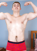 Young Straight Rugby Lad Lucas' First Ever Manhandling & his Big Uncut Cock Shoots Bucket Loads! by English Lads