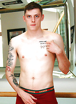 Straight Rugby Player Patrick Wanks his Uncut Cock & Pumps his Ass with a Dildo & Cums Loads! by English Lads