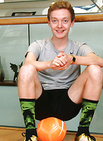 Eighteen Year Old Footballer Bradley Shows his Lean Body & Long and Thick Uncut Cock! by English Lads