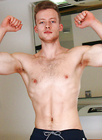 Straight & Ripped Personal Trainer Parker Ward Pumps his Uncut Cock & Shoots his Load Everywhere! by English Lads
