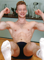 Straight & Ripped Personal Trainer Parker Ward Pumps his Uncut Cock & Shoots his Load Everywhere! by English Lads