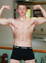 Young Teenage Athlete Callem Shows off his Muscular and Ripped Physique and Massive Uncut Cock! by English Lads