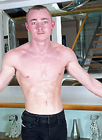 Straight Ripped Gymnast Caspian Shows Wanks his Uncut Cock & Shoots Cum Everywhere! by English Lads