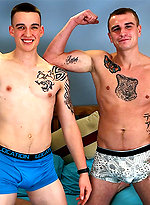 Ex-Army Hunk is Wanked by Another Guy & it's Muscular Charles Playing with his Uncut Cock! by English Lads