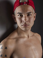 Studio shoot blond twink by Male Model